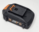 WORX PowerShare WA3575 Orange &amp; Black 20 Volts Max 2.0Ah Lithium-Ion Bat... - $24.20