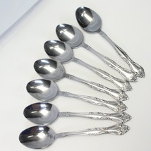 Everbrite Deluxe EVS10 Oval Soup Spoons 7 3/8&quot; Lot of 7 Stainless - $32.33