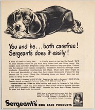 1949 Print Ad Sergeant&#39;s Dog Care Products Flea,Tick &amp; Worming Richmond,VA - £9.84 GBP