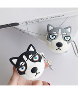 Cute Grey Doggy AirPods Case, Silicone Air Pods Gen 1 Gen 2 Case with Cu... - $31.50 CAD