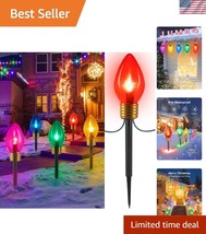 Connectable Jumbo C9 Christmas Lights - Retro Outdoor String Lights for ... - $45.00