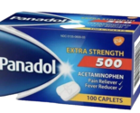 48 PANADOL 500 mg Extra Strength Caplets Pain Reliever 100 CAPLETS EXP 1... - $15.99