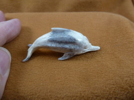 Dolph-19 little swimming Dolphin of shed ANTLER figurine Bali detailed c... - £22.38 GBP