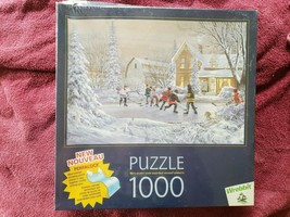 NIB SEALED Wrebbit 1000 Piece Puzzle The Original Six Winter Scene - £11.64 GBP