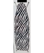 Padded Ironing Board Cover &amp; Pad (54&quot; boards) BLACK &amp; WHITE DESIGN, HS - £15.02 GBP