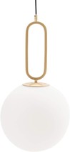 VidaLite Modern Style 60W LED Glass Globe Pendant Light, Adjustable Height - $133.65