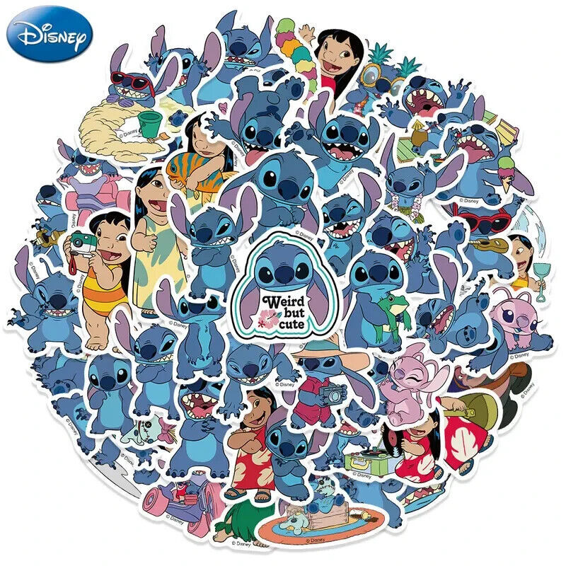 Lot of Ten (10) Lilo &amp; Stich Mostly Stitch Stickers Laptop Notebook Skat... - $2.85
