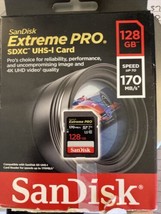 Sandisk Extreme Pro SDXC UHS-I 128gb Memory Card - $21.99