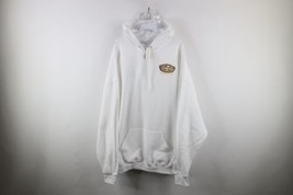Deadstock Vintage Ron Jon Surf Shop Mens 3XL Spell Out Cocoa Beach Hoodie White - £62.54 GBP