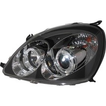 AS Pair LED DRL Halo Anello Headlights Toyota Yaris 1 MK1 99-03 Black LHD - £254.06 GBP
