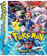 DVD ENGLISH VERSION POKEMON SEASON 16-20 USA VERSION 228 Episodes + DHL - $1,160.81 MXN