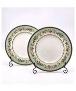 Set of 2 Fitz and Floyd Winter Holiday Garland Salad Plate 9 1/4&quot; - $951.78 MXN