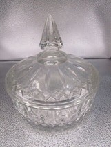 American Brilliant USA crystal cut round trinket candy dish [a5] - £59.35 GBP