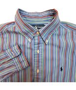 Ralph Lauren Classic Fit Button Down Shirt Mens Medium Long Sleeve Multi... - $19.39