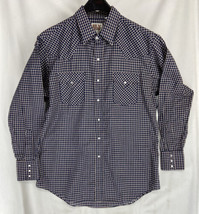 Rly Cattleman Men&#39;s Vintage Button-Up Long Sleeve Shirt  Western Size Large - £9.10 GBP