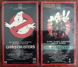Ghostbusters 1 &amp; 2 Sealed VHS 1985/89, Very Rare TDK mark And Side Loade... - $1,733.50