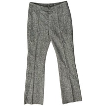 The Wrights Heather Gray Black Slim Straight Leg Wool Trousers Pants size 2 - $59.64