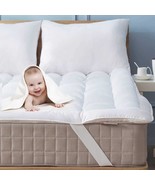 Soft Brushed Fabric Twin Mattress Topper 39X75 Quilted Down Replacement ... - $984.87 MXN