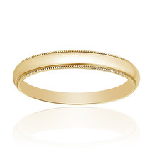 14K Yellow Gold Comfort Fit Mens Wedding Band - £236.57 GBP