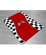 RACE FLAG Bedroom Carpet Rug, 4.5&#39; x 6.25&#39; - £118.95 GBP