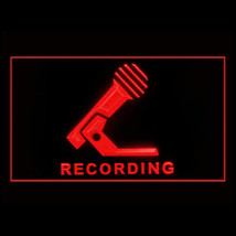140033B Recording Microphone Production Music Public Studio Air LED Light Sign - £17.23 GBP