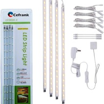 Plug And Play, Soft Warm White 3000K, 4 X 16-Inch Linkable Slim Light Strip Kit - $51.92