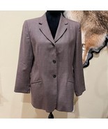 Vintage Pendleton 100% Virgin Wool Brown Blazer 12 80s 90s Retro - $28.58