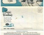New York Central Railroad Magic Windows Brochure 1951 Scenic Water Level  - $14.89