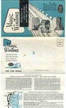 New York Central Railroad Magic Windows Brochure 1951 Scenic Water Level  - £11.70 GBP