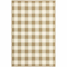 2 X 4 Gray and Ivory Geometric Stain Resistant Indoor Outdoor Area Rug - $58.49