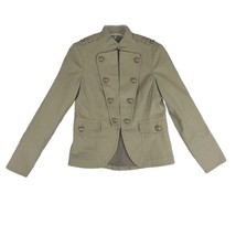 ATTENTION Military Style Army Olive Green Pea Coat Jacket, Women&#39;s 4 - £18.49 GBP