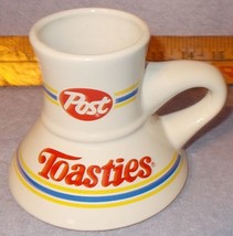 Vintage Post Toasties Cereal travel No Tip Coffee 10 Oz Mug - £5.55 GBP