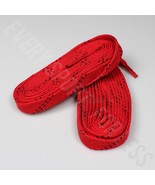 Elite Pro X7 Molded Tip Wide Hockey Laces - Red / Black - $14.84 CAD