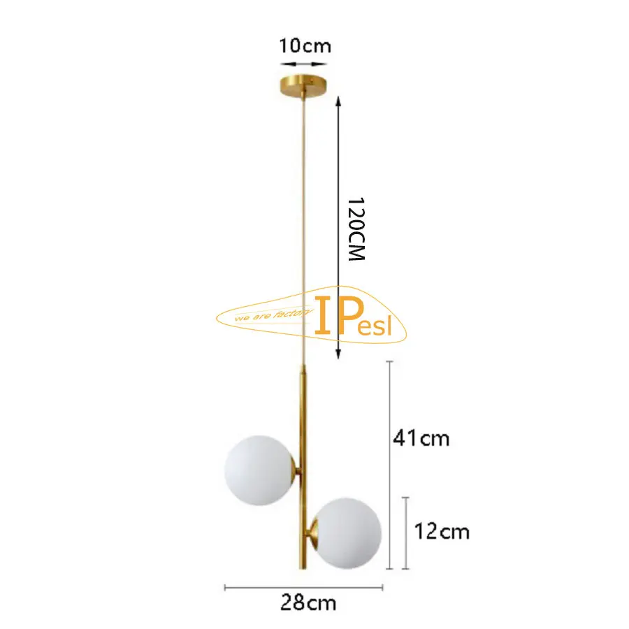  Coppery Restaurant Pendant Light LED  side  Hanging Lamp designer Creative Acry - £140.82 GBP