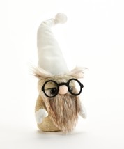 Owl Gnome Pocket Sized Plush Figurine 9" High with Glasses Named Ollie image 2