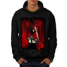 Wellcoda Girl Hunter Wild Mens Hoodie, Scary Casual Hooded Sweatshirt - £27.16 GBP+