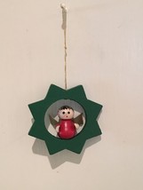 Vintage Wooden Angel Christmas Ornament - £5.57 GBP