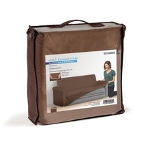 Ideaworks Stretch Love Seat Cover( Brown) One Size - £12.53 GBP