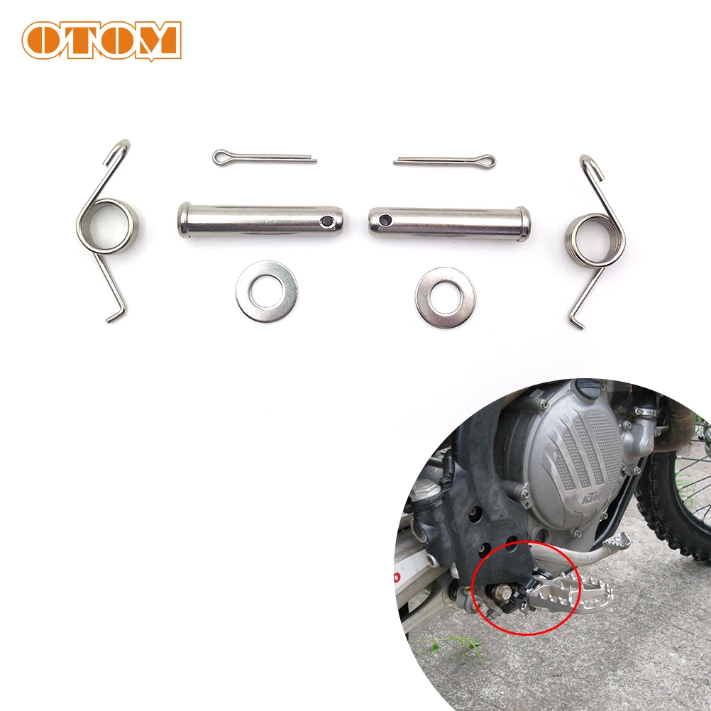 OTOM New Foot Pegs Mount Kit Pins Motorcycle Footrest Pedal Pads Bolt Fo... - $17.96