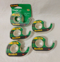 Scotch 3M Magic Tape 5 Rolls 3/4&quot; x 300&quot; - £7.01 GBP