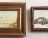 Vtg 1:12 Scale Vtg DOLLHOUSE MINIATURE Real True OIL PAINTINGS Lot of 2 ... - $33.99