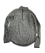 BCG Womens Pullover Shirt Size Medium 1/4 Zip Gray Long Sleeve Activewear - £11.61 GBP