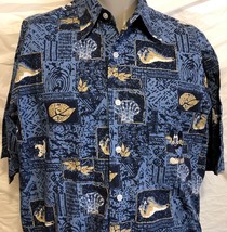 VTG Disney Store Embroidered Mickey Mouse Hawaiian Shirt Sz Large Aloha ... - £79.32 GBP
