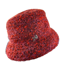 Betmar New York Women&#39;s Wool Blend Burgundy Bucket Hat - £18.19 GBP