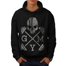 Wellcoda Skull Gym Fitness Sport Mens Hoodie, Work Casual Hooded Sweatshirt - £25.88 GBP+