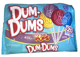 Dum.Dums Bunny Pops: 7.1oz-20ct Bag Indv. Wrapped-Free of Major Allergen... - $12.75