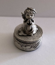 Praying Angel Pewter Trinket Box Figurine - $25.00