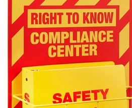 Impact Deluxe Reversible Right-To-Know Understand SDS Center Red Yellow - $75.23