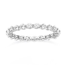 100% 925 Sterling Silve Ring Simple Zircon Stackable Round CZ Finger Rings For W - £19.34 GBP