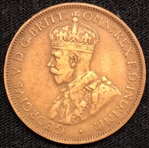 1916 I Australia  1/2 Penny Coin Calcutta India Mint - $9.90